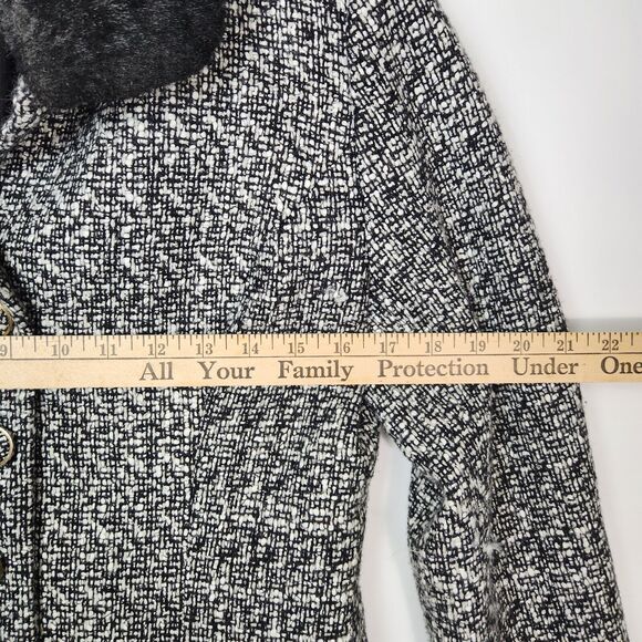 Vtg‎ Retro Glam Wool Tweed Blazer Womens M Work Career Chic Twee Modern Royalty - Picture 7 of 9